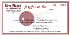 Gift Certificate Small